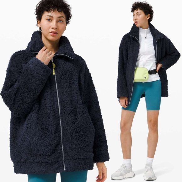 Lululemon Athletica Jackets \u0026 Coats | Lululemon | Oh So Sherpa Jacket True Navy | Color: Blue | Size: 8 | Crystaljam's Closet